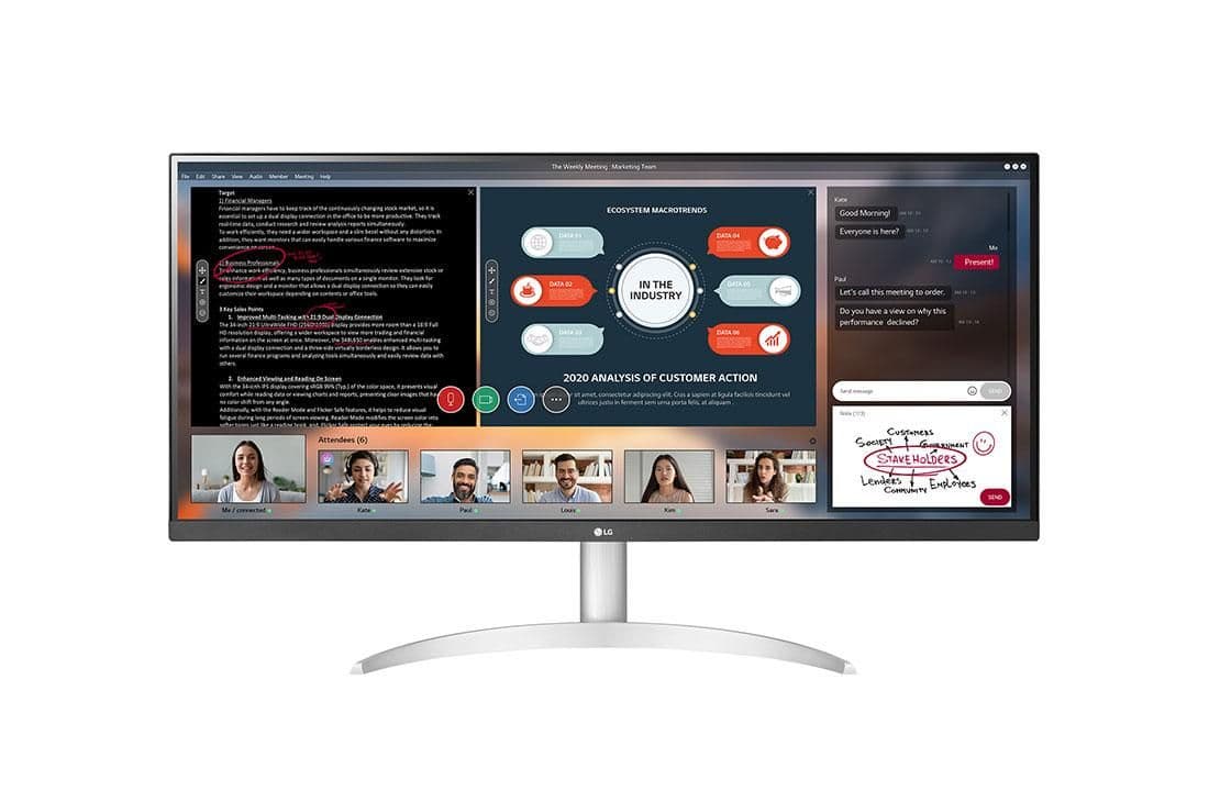 LG 34WP50S-W 34" 2560x1080 75Hz IPS Monitor main image
