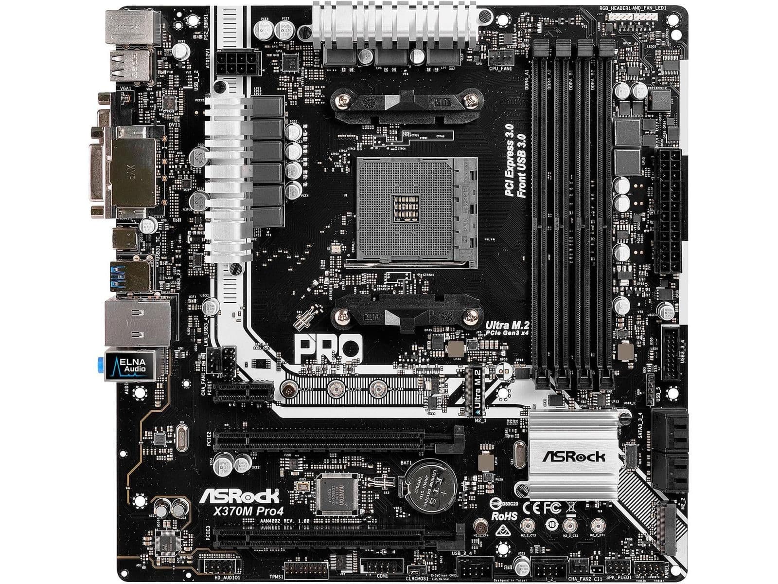 ASRock X370 M Pro4 AM4 DDR4 Micro ATX main image