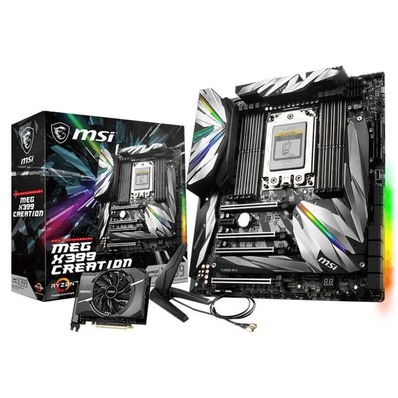 MSI X399 MEG CREATION sTR4 DDR4 EATX image