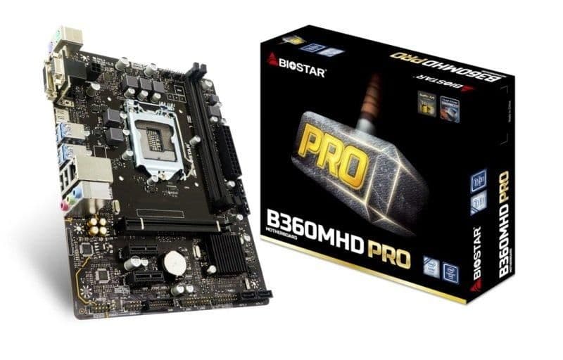 Biostar B360 B360MHD PRO LGA1151 DDR4 Micro ATX main image