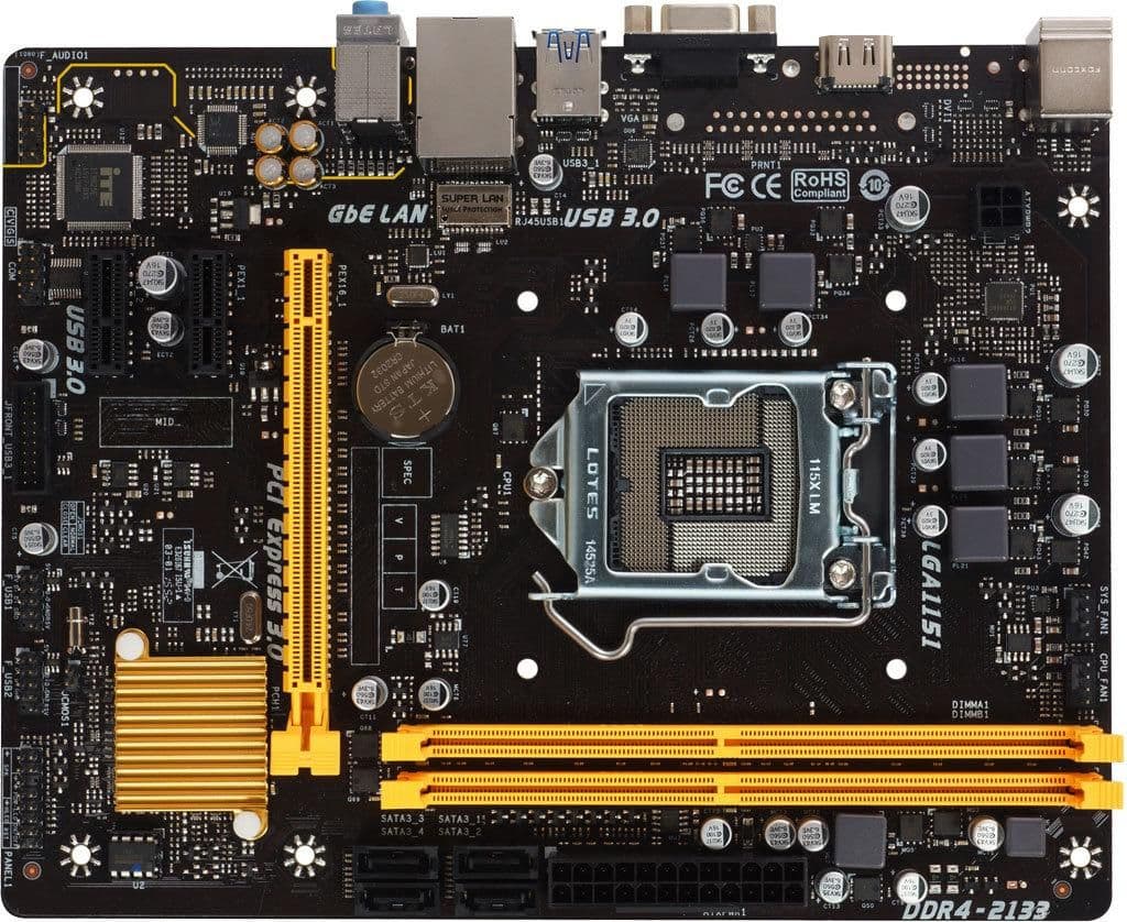 Biostar H110 MH PRO D4 LGA1151 DDR4 Micro ATX main image