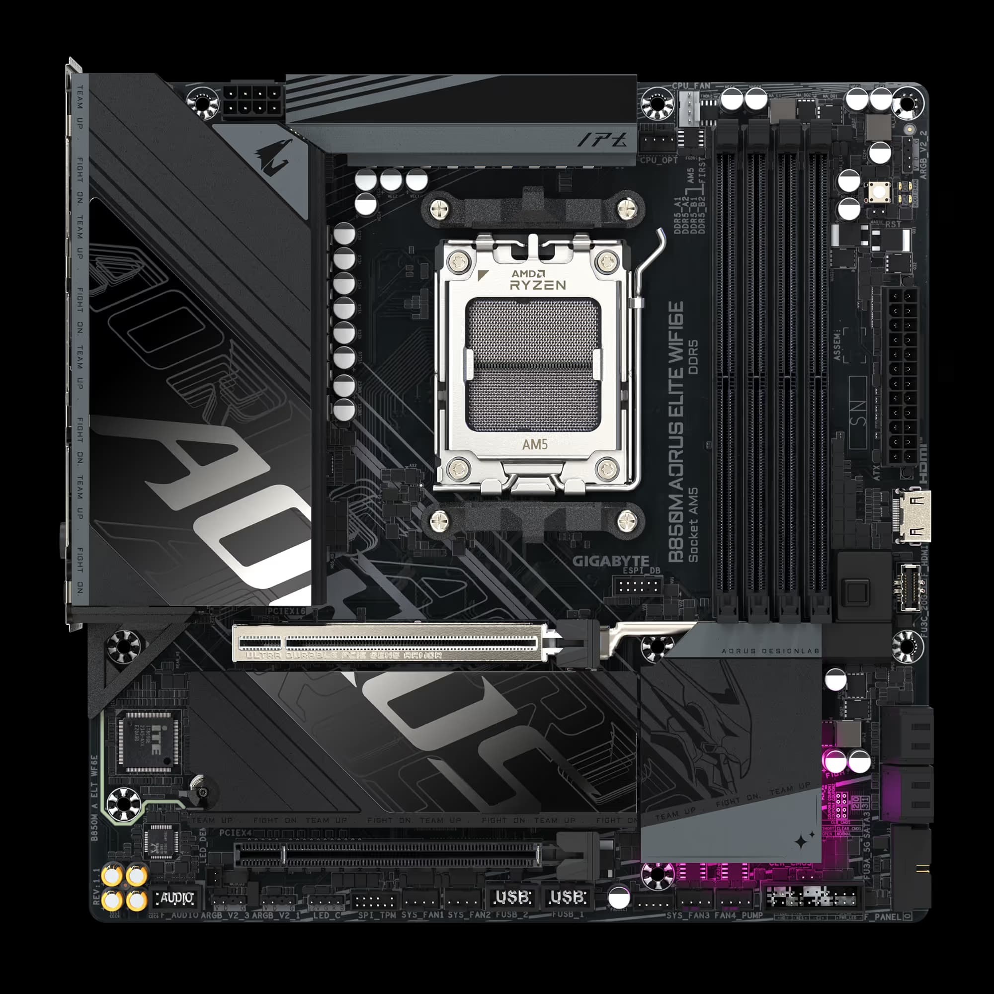 Gigabyte B850M AORUS ELITE WIFI6E AM5 DDR5 Micro ATX image