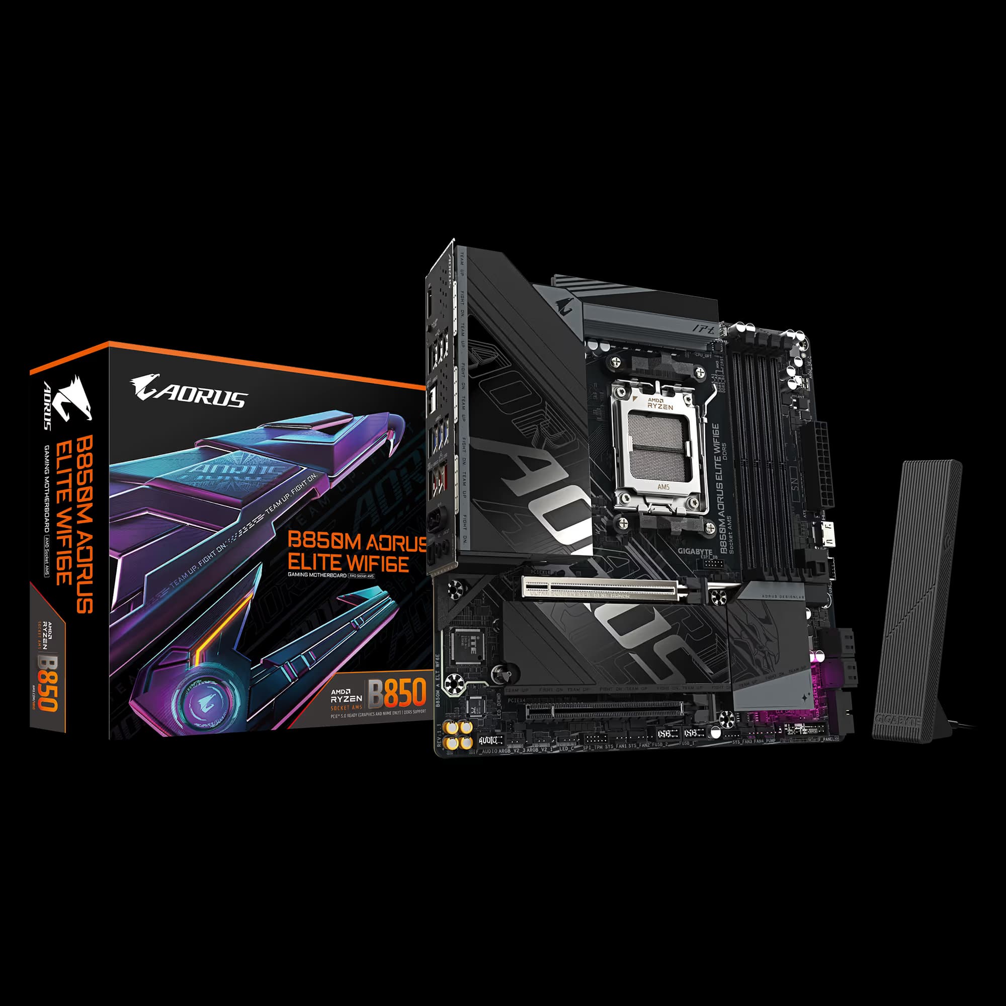 Gigabyte B850M AORUS ELITE WIFI6E AM5 DDR5 Micro ATX image