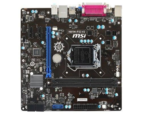 MSI H81 H81M-P33 V2 LGA1150 DDR3 Micro ATX main image