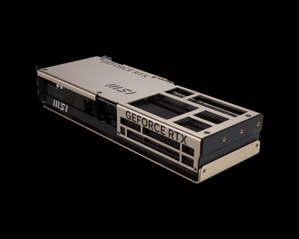 MSI INSPIRE 3X PLUS GeForce RTX 5070 Ti 16GB GDDR7 Gold / Black image