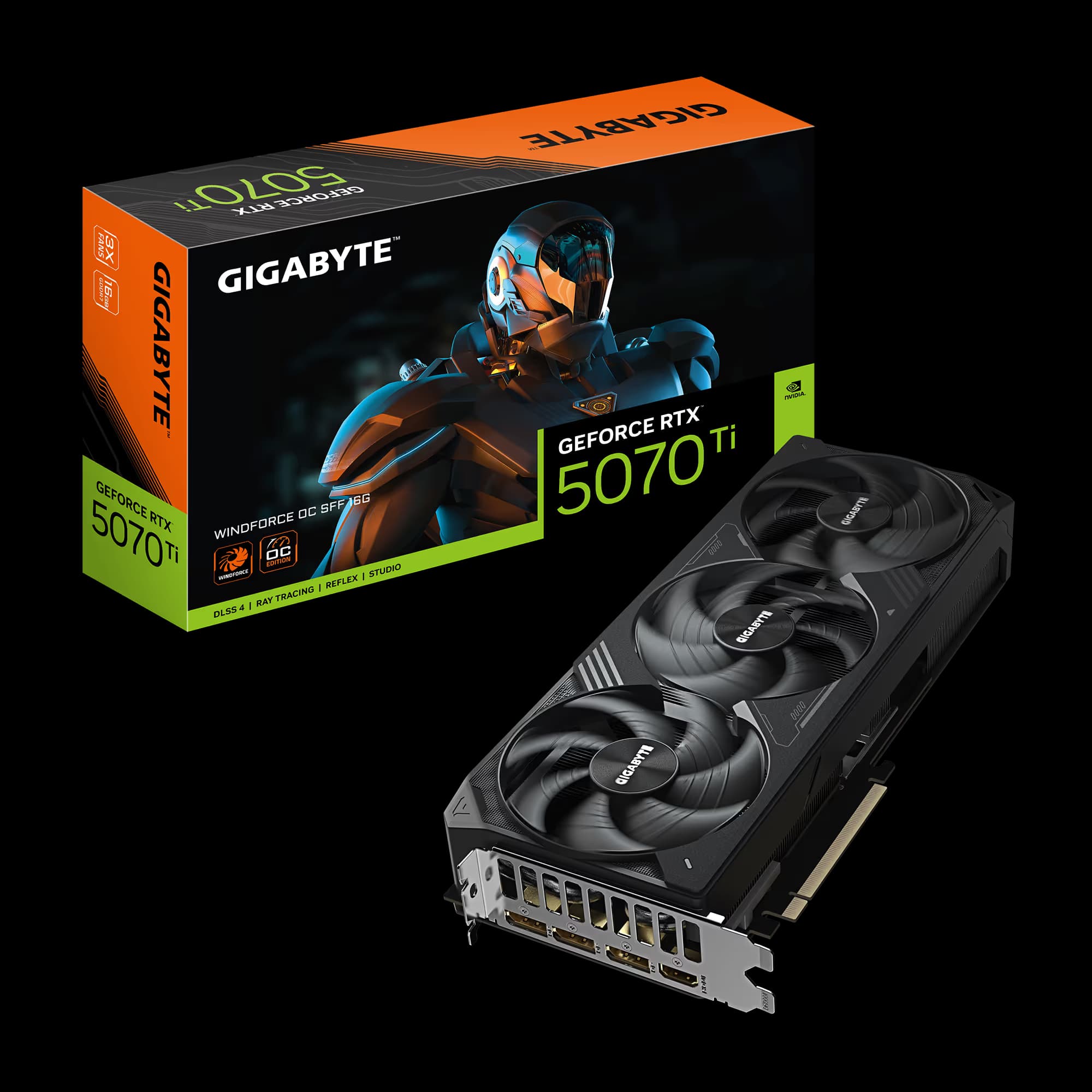 Gigabyte WINDFORCE SFF GeForce RTX 5070 Ti 16 GB main image