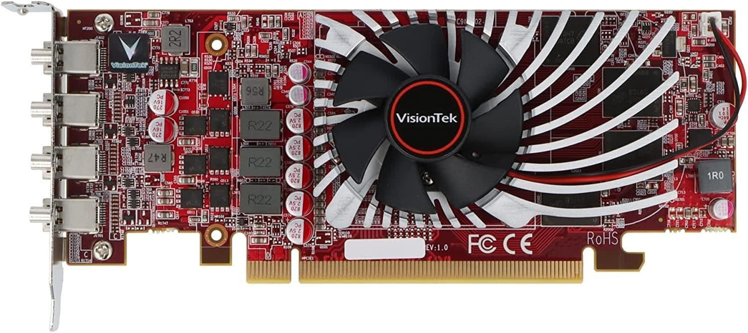 VisionTek Red Radeon RX 550 - 512 4GB GDDR5 Red image