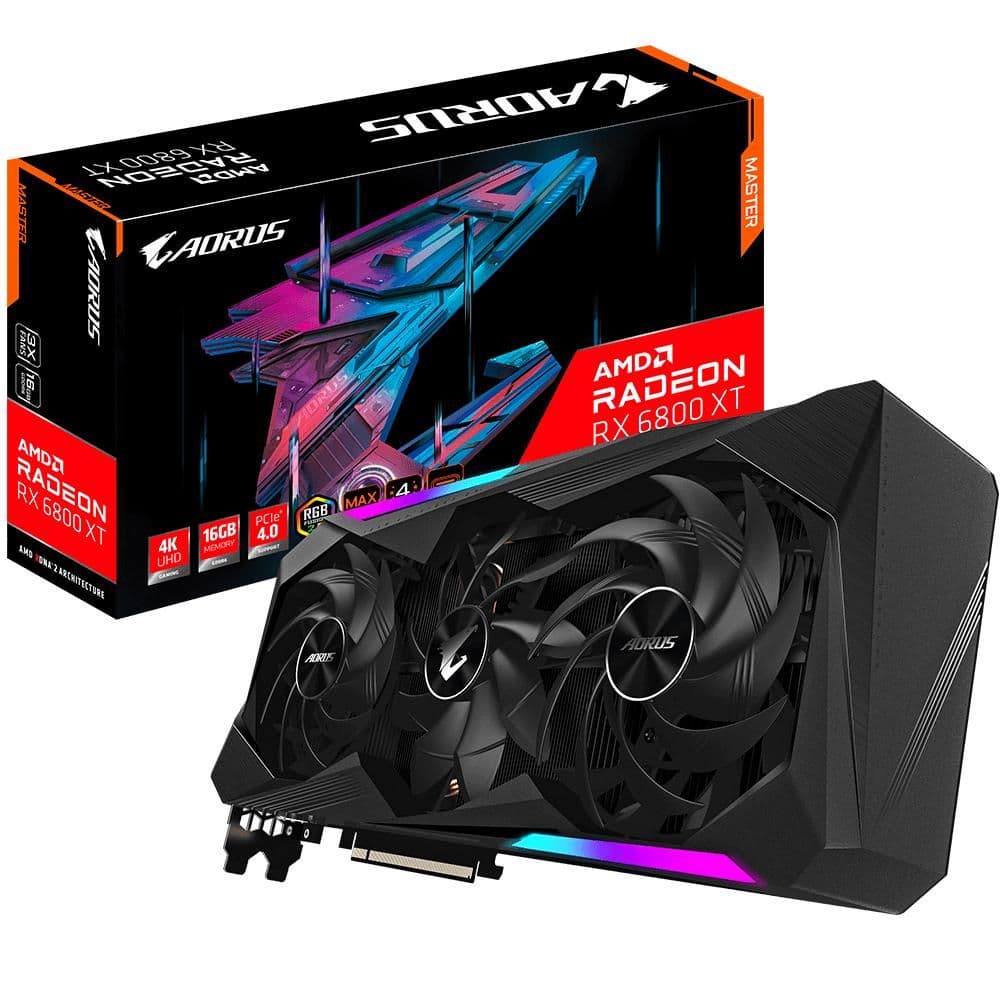 Gigabyte Radeon RX 6800 XT AORUS MASTER TYPE C Black 16GB GDDR6 image