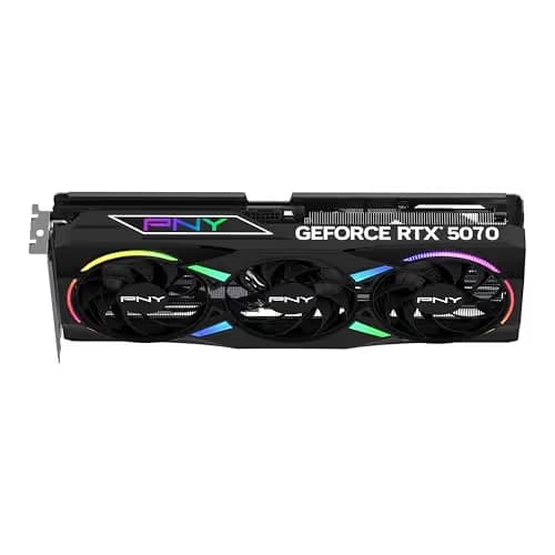PNY GeForce RTX 5070 12GB GDDR7 ARGB EPIC-X RGB Overclocked Triple Fan image