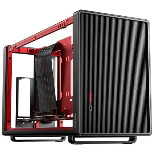 Antec Performance 1 M Mini-ITX Desktop Black with Mesh Side Panel and USB 3.2 Gen 2 Type-C Front Panel image