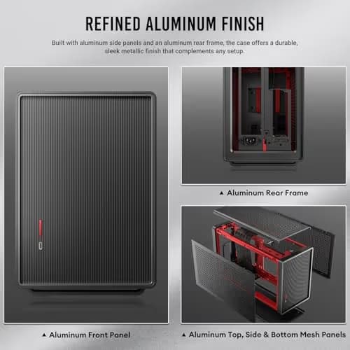 Antec Performance 1 M Mini-ITX Desktop Black with Mesh Side Panel and USB 3.2 Gen 2 Type-C Front Panel image