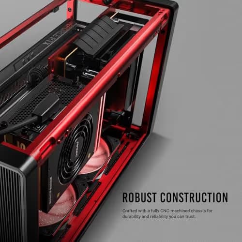 Antec Performance 1 M Mini-ITX Desktop Black with Mesh Side Panel and USB 3.2 Gen 2 Type-C Front Panel image