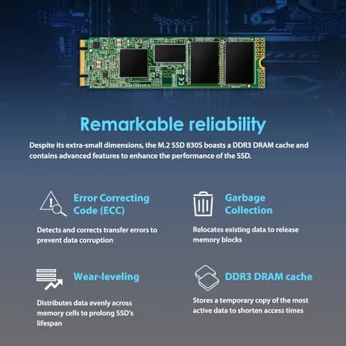 Transcend 830S 256GB SSD M.2-2280 SATA image