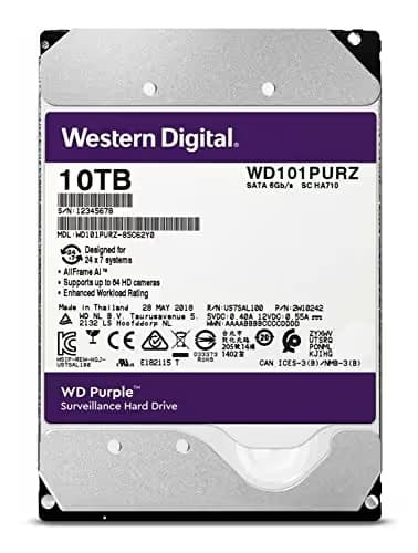 Western Digital Purple 10TB HDD 3.5" 5400RPM SATA 6.0 Gb/s main image