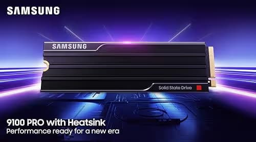 Samsung 9100 PRO w/Heatsink 1TB M.2-2280 SSD PCIe 5.0 NVMe image
