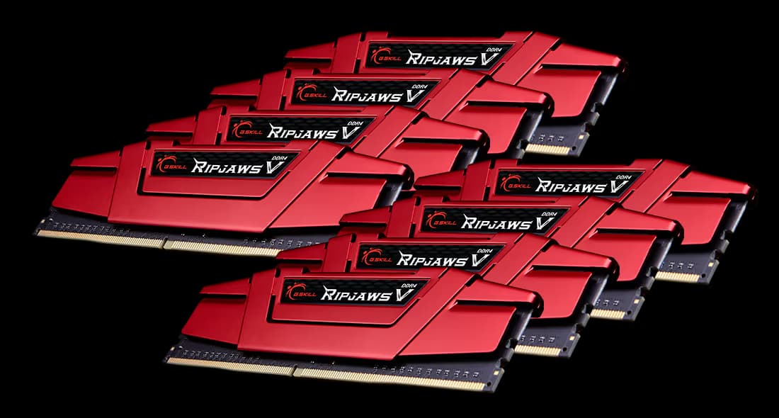 G.Skill Ripjaws V Red DDR4-2666 CL19 256GB (8x32GB) image