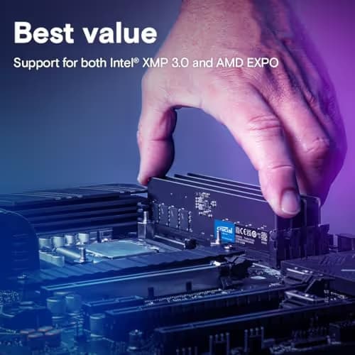 Crucial CT64G56C46U5 Black DDR5-5600 CL46 64GB (1x64GB) image
