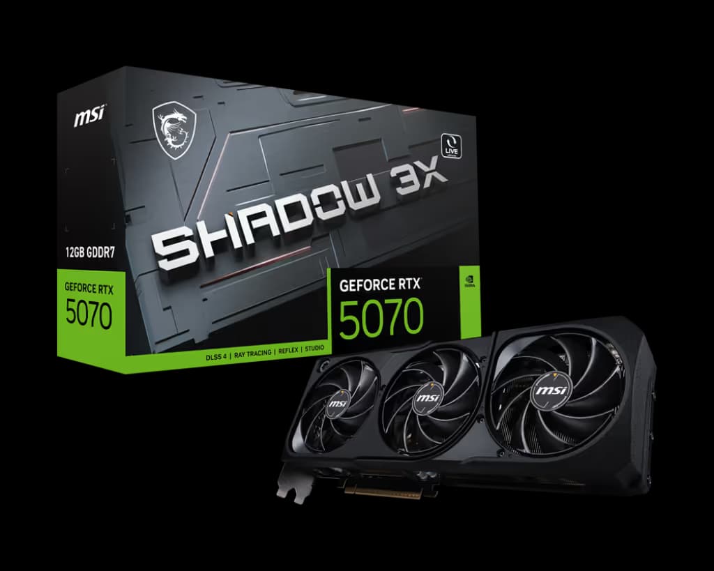 MSI SHADOW 3X GeForce RTX 5070 12 GB Black image