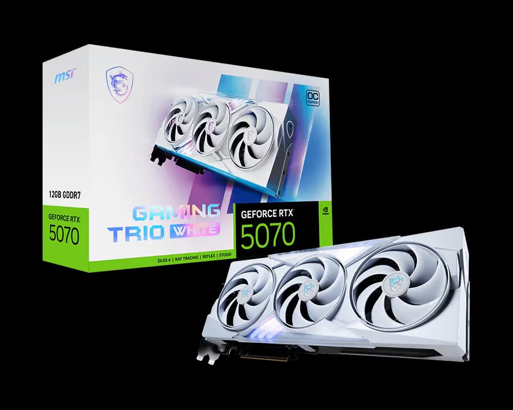 MSI GeForce RTX 5070 12G GAMING TRIO White image