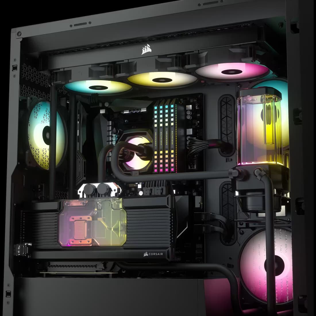 Corsair iCUE 5000X RGB ATX Mid Tower Black with Tempered Glass Side Panel, and 850 W Power Supply image