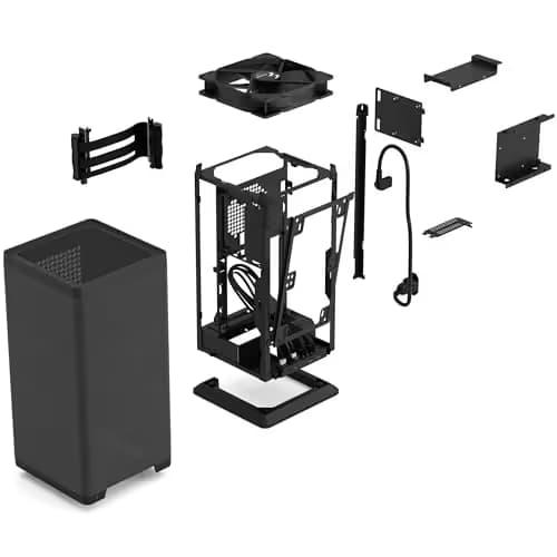 Fractal Design Mood Mini-ITX Tower Black Mesh Side Panel image