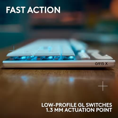 Logitech G915 X Mechanical Gaming Keyboard LIGHTSPEED RGB Wired/Wireless/Bluetooth image