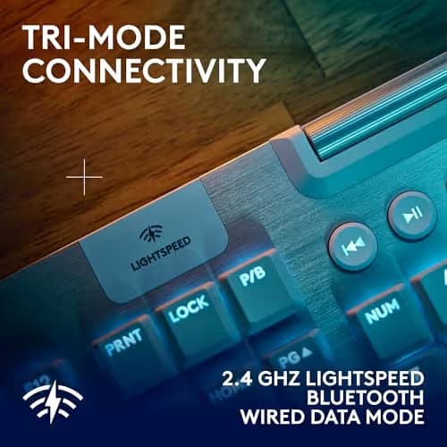 Logitech G915 X Mechanical Gaming Keyboard LIGHTSPEED RGB Wired/Wireless/Bluetooth image