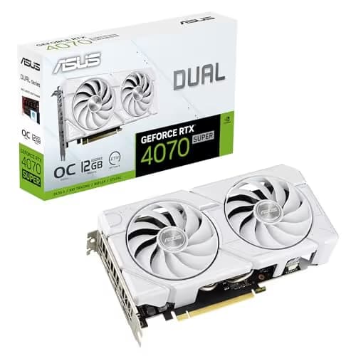 ASUS Dual GeForce RTX 4070 SUPER EVO White OC Edition 12GB GDDR6X main image