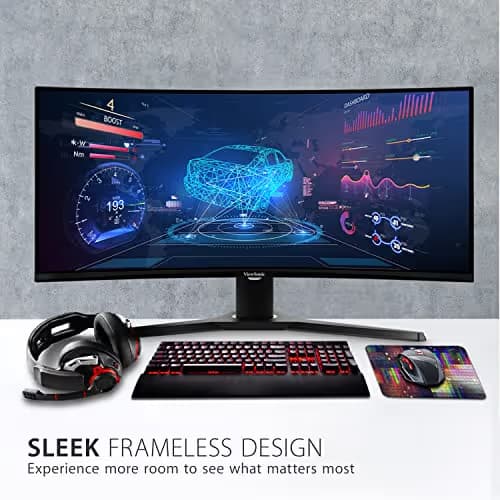 ViewSonic VX3418-2KPC 34" 3440x1440 VA Curved Monitor image