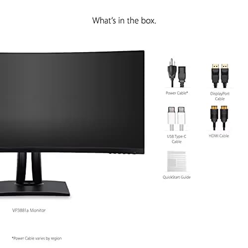 ViewSonic VP3881A Curved 38" 3840x1600 IPS Monitor image