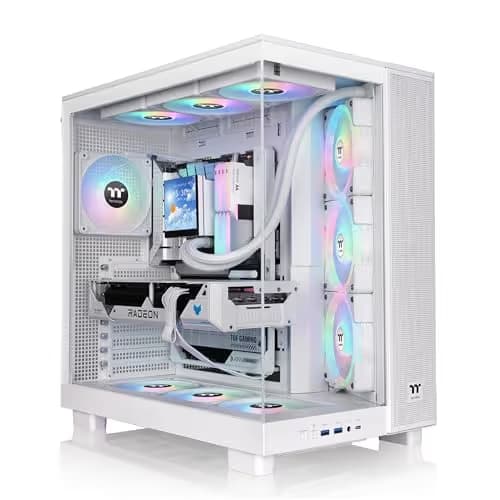 Thermaltake View 380 XL ATX Mid Tower (Snow) White Tempered Glass image