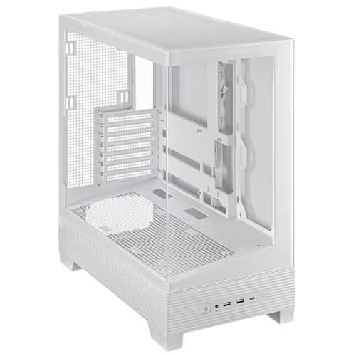 Asus A31 ATX Mid Tower White with Tempered Glass Side Panel and USB 3.2 Gen 1 Type-A Front Panel image