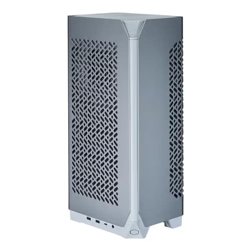 Cooler Master NCORE 100 AIR Mini-ITX Tower Silver / White Mesh Side Panel, USB 3.2 Gen 2x2 Type-C, USB 3.2 Gen 1 Type-A image