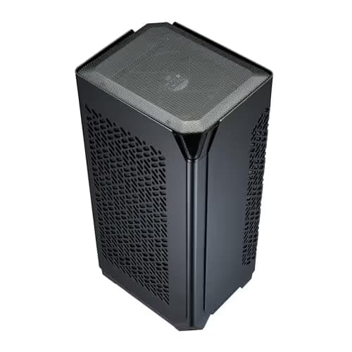 Cooler Master NCORE 100 AIR Mini-ITX Tower Silver / White Mesh Side Panel, USB 3.2 Gen 2x2 Type-C, USB 3.2 Gen 1 Type-A image