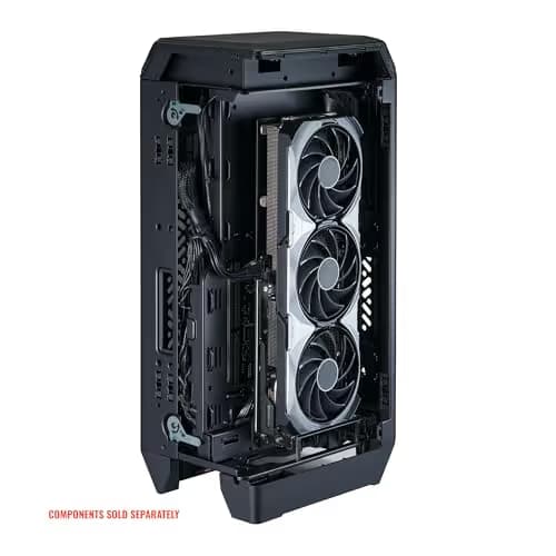 Cooler Master NCORE 100 AIR Mini-ITX Tower Silver / White Mesh Side Panel, USB 3.2 Gen 2x2 Type-C, USB 3.2 Gen 1 Type-A image