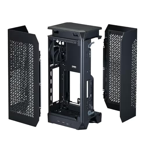 Cooler Master NCORE 100 AIR Mini-ITX Tower Silver / White Mesh Side Panel, USB 3.2 Gen 2x2 Type-C, USB 3.2 Gen 1 Type-A image