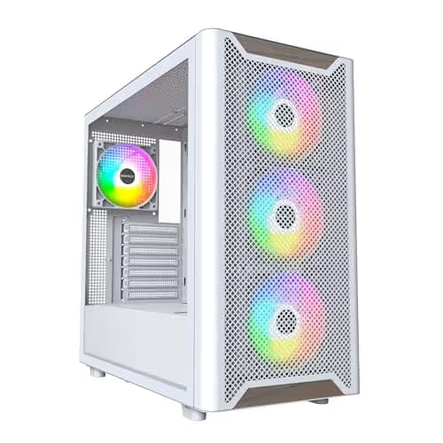 Montech XR  ATX Mid Tower White with Tempered Glass Side Panel main image