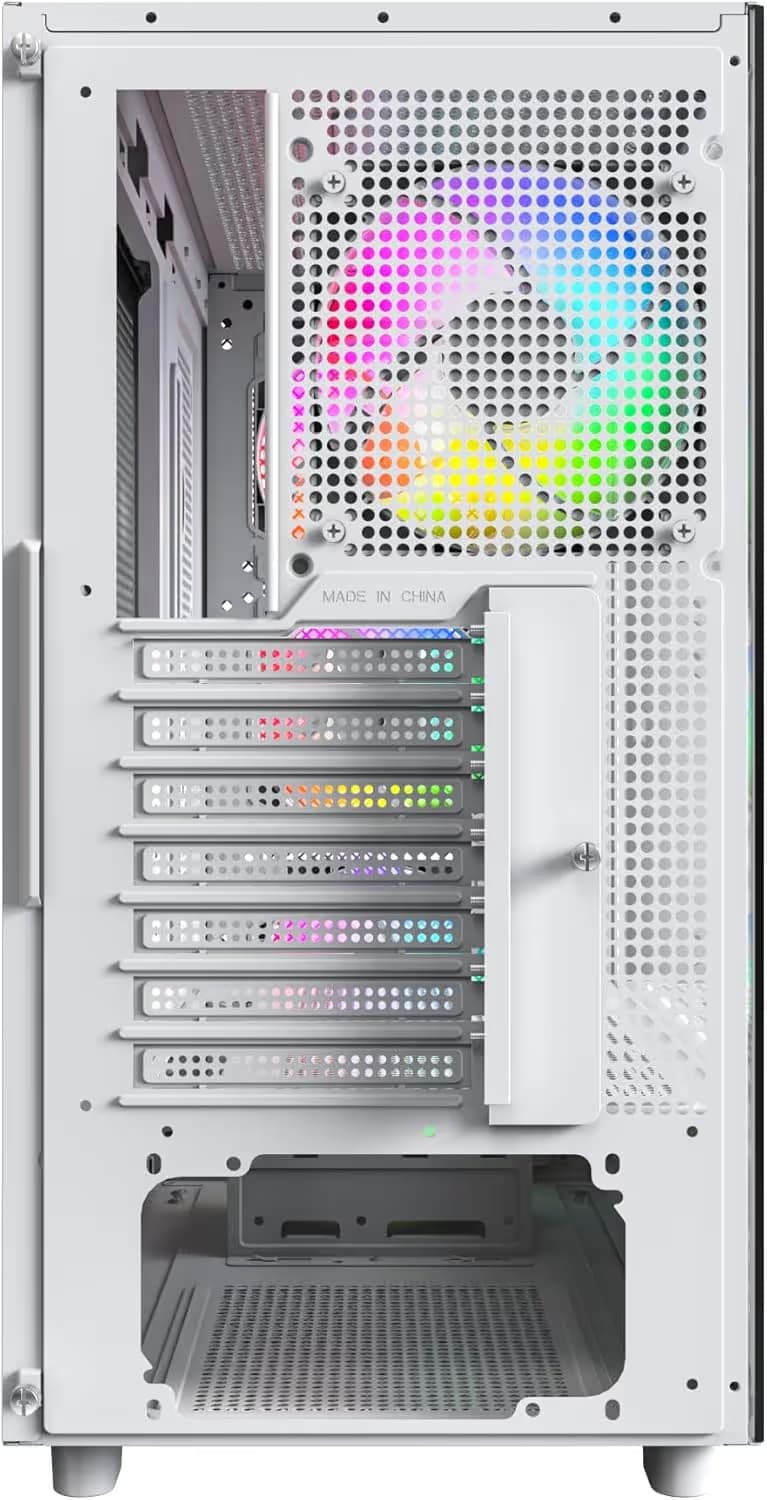 Montech XR  ATX Mid Tower White with Tempered Glass Side Panel image