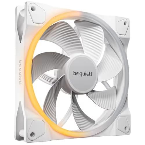 be quiet! Light Wings 140mm White ARGB PWM Reverse Blade image