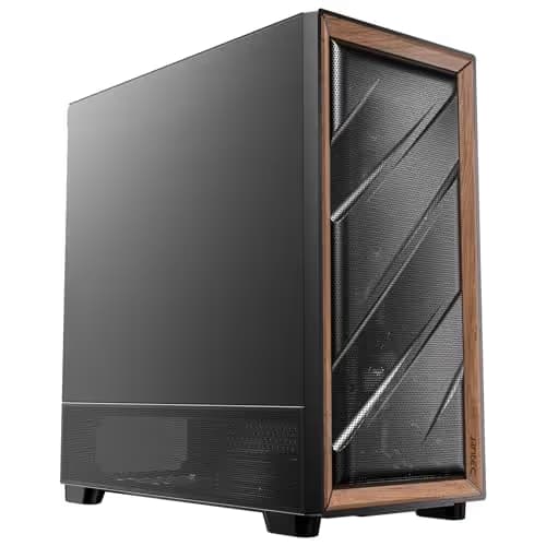 Antec FLUX SE ATX Mid Tower Black / Brown with Tempered Glass Side Panel and USB 3.2 Gen 2 Type-C USB 3.2 Gen 1 Type-A main image