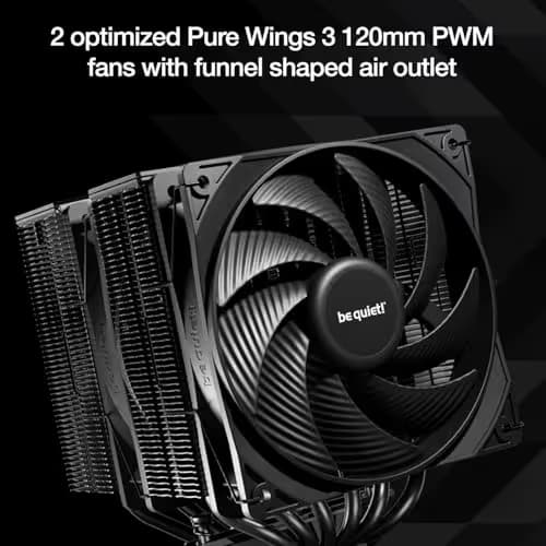 be quiet! Pure Rock Pro 3 Air 155mm 59.6 CFM Black image