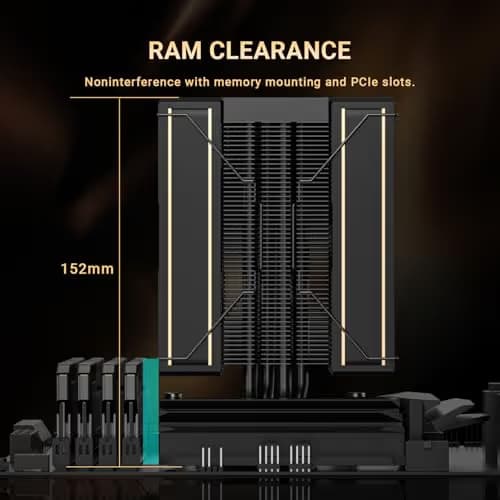 ID-COOLING FROZN A410 GDL 78 CFM Air 152mm Black / Gold image