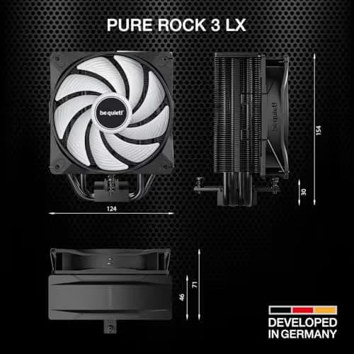 be quiet! Pure Rock 3 LX 61.8 CFM Air 155mm Black image