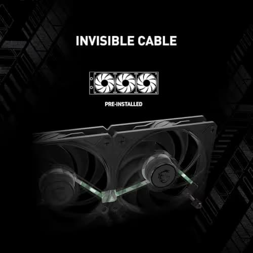 MSI MAG CORELIQUID A15 Water 240mm 64.89 CFM Black image
