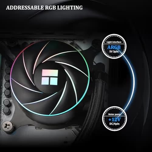 Thermalright AQUA ELITE ARGB V4 66.17 CFM Water 240mm Black image