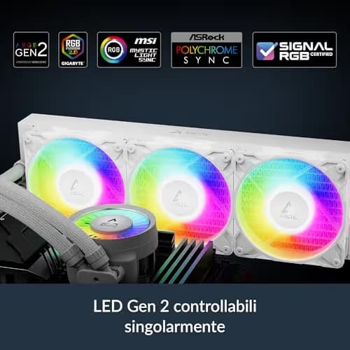 ARCTIC Liquid Freezer III Pro A-RGB 360 Water 360mm 77 CFM White image