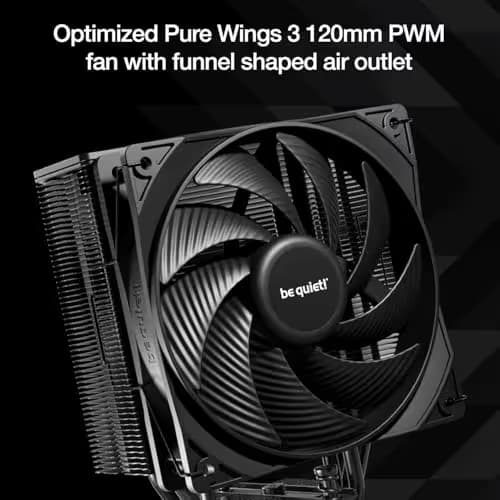 be quiet! Pure Rock 3 59.6 CFM Air 154mm Black image