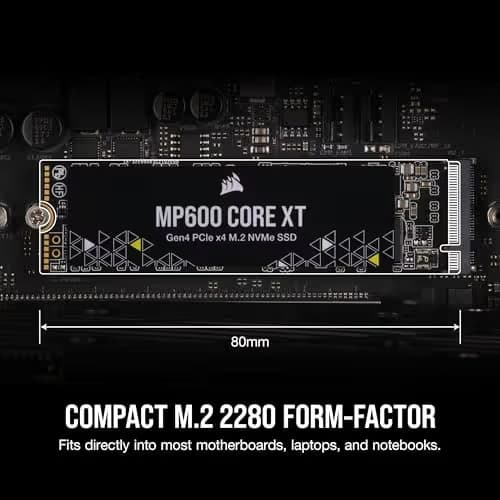 Corsair MP600 CORE XT R2 2TB M.2-2280 SSD PCIe 4.0 X4 NVMe image