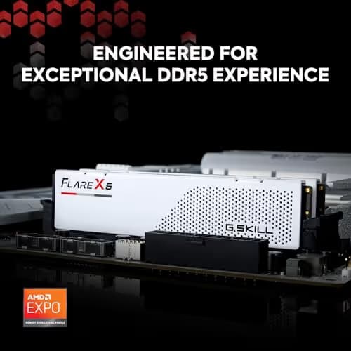 G.Skill Flare X5 White DDR5-6000 CL28 32GB (2x16GB) image