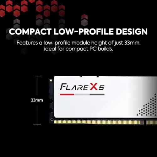 G.Skill Flare X5 White DDR5-6000 CL28 32GB (2x16GB) image